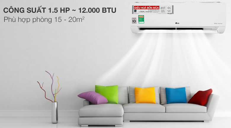 Điều Hòa 2 chiều LG Inverter 1.5 HP B13END Điều Hòa 2 chiều LG Inverter 1.5 HP B13END
