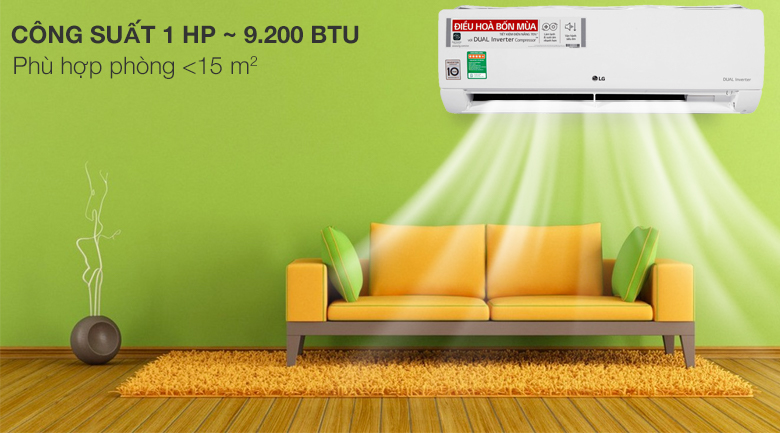 Điều Hòa 2 chiều LG Inverter 1 HP B10END Điều Hòa 2 chiều LG Inverter 1 HP B10END