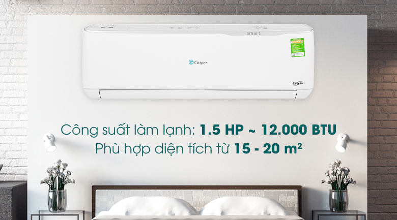 Điều Hòa Casper Inverter 1.5 HP GC-12TL32 Điều Hòa Casper Inverter 1.5 HP GC-12TL32