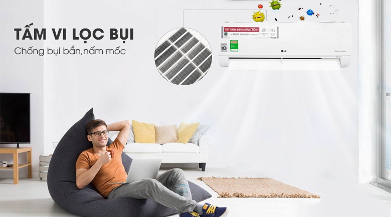 Điều hòa LG Inverter 1 HP V10ENW Điều hòa LG Inverter 1 HP V10ENW