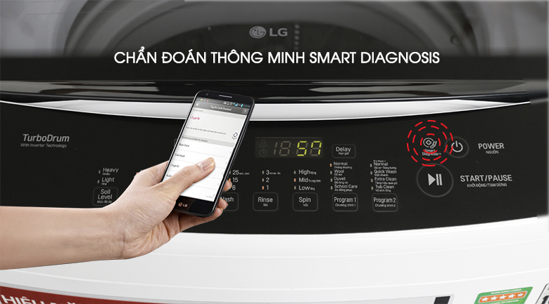 Máy giặt LG 9.5 kg T2395VS2W Máy giặt LG 9.5 kg T2395VS2W