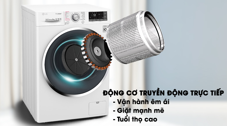 Máy giặt LG 9 kg FC1409S2W Máy giặt LG 9 kg FC1409S2W