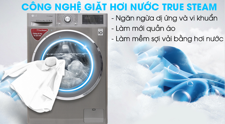 Máy giặt LG Inverter 9 kg FC1409S2E Máy giặt LG Inverter 9 kg FC1409S2E