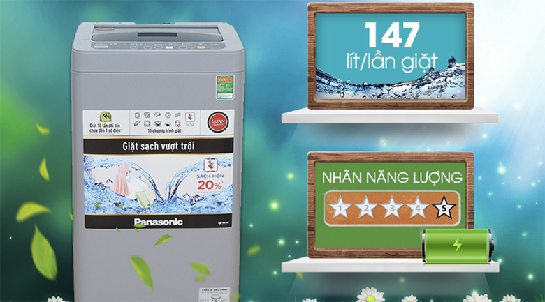 Máy giặt Panasonic 7 kg NA-F70VS9GRV Máy giặt Panasonic 7 kg NA-F70VS9GRV