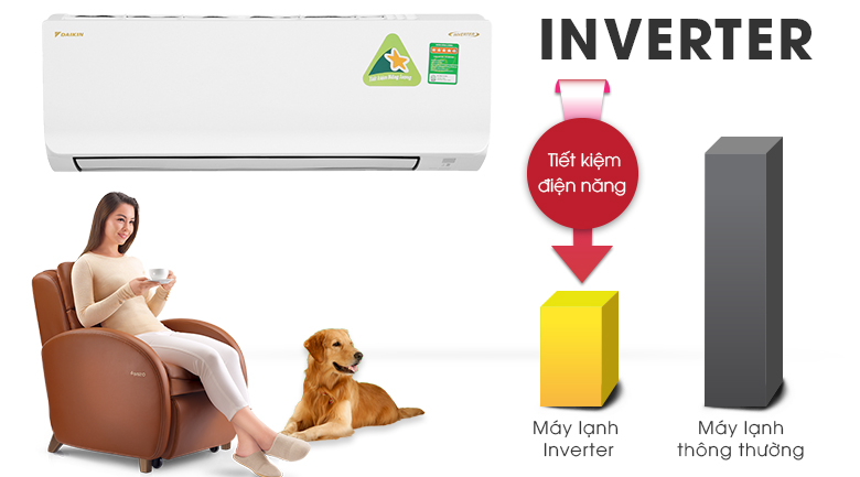 Máy lạnh Daikin Inverter 1.5 HP ATKA35UAVMV Máy lạnh Daikin Inverter 1.5 HP ATKA35UAVMV