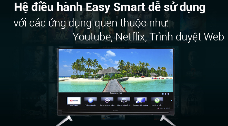 Smart Tivi Sharp HD 32 inch LC-32SA4500X Smart Tivi Sharp HD 32 inch LC-32SA4500X