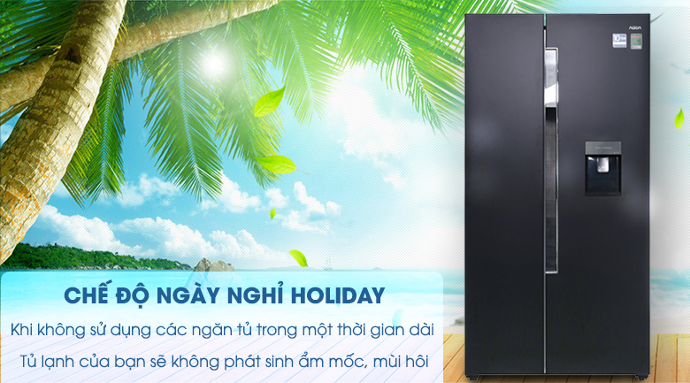 Tủ lạnh Aqua Inverter 510 lít AQR-I565AS BS Tủ lạnh Aqua Inverter 510 lít AQR-I565AS BS
