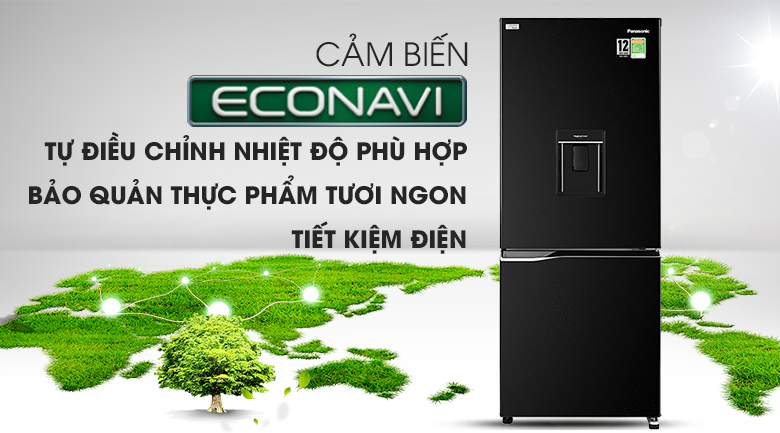 Tủ lạnh Panasonic Inverter 255 lít NR-BV280WKVN