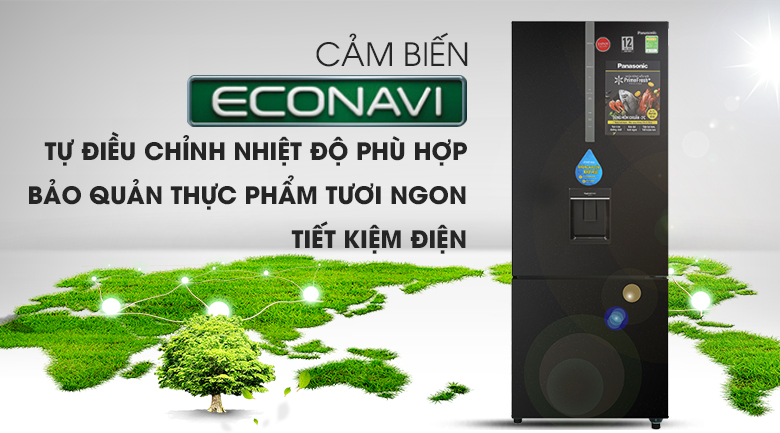 Tủ lạnh Panasonic Inverter 410 lít NR-BX460WKVN