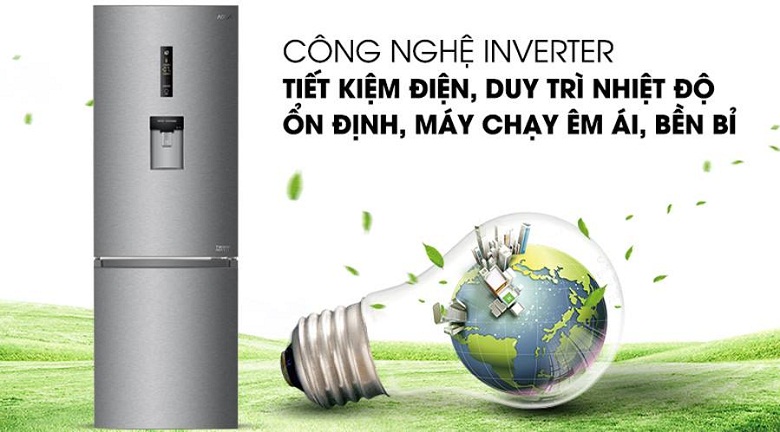 Tủ lạnh Aqua 288 lít AQR-IW338EB (SW) Tủ lạnh Aqua 288 lít AQR-IW338EB (SW)