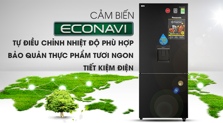 Tủ lạnh Panasonic Inverter 368 lít NR-BX410WKVN Tủ lạnh Panasonic Inverter 368 lít NR-BX410WKVN