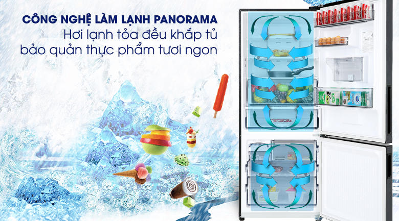 Tủ lạnh Panasonic Inverter 368 lít NR-BX410WKVN Tủ lạnh Panasonic Inverter 368 lít NR-BX410WKVN