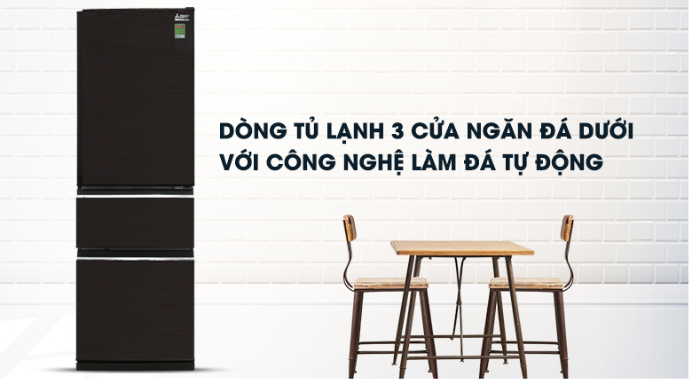 Tủ lạnh Mitsubishi 358 lít MR-CX46J-BRW-V Tủ lạnh Mitsubishi 358 lít MR-CX46J-BRW-V
