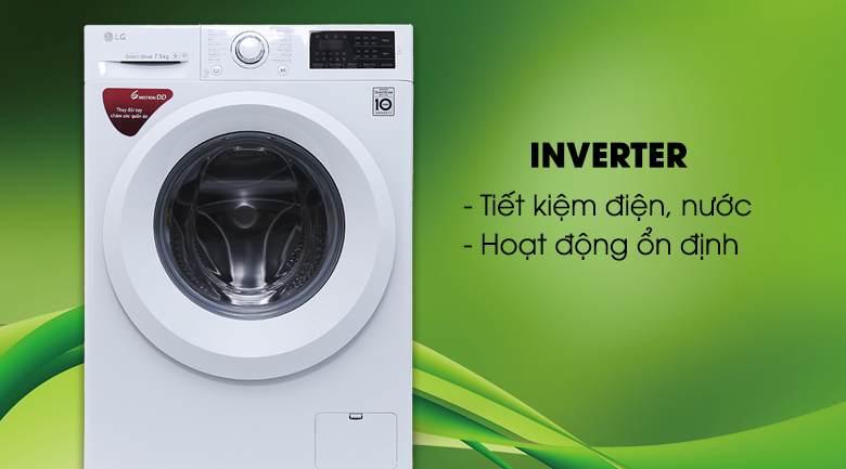 Máy giặt LG Inverter 7.5 kg FC1475N5W2 Máy giặt LG Inverter 7.5 kg FC1475N5W2