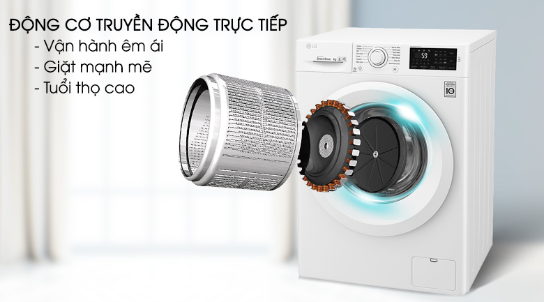 Máy giặt LG Inverter 7.5 kg FC1475N5W2 Máy giặt LG Inverter 7.5 kg FC1475N5W2