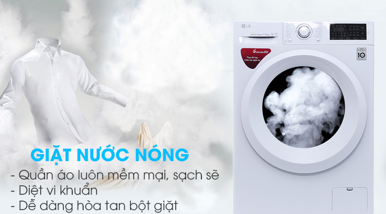 Máy giặt LG Inverter 7.5 kg FC1475N5W2 Máy giặt LG Inverter 7.5 kg FC1475N5W2