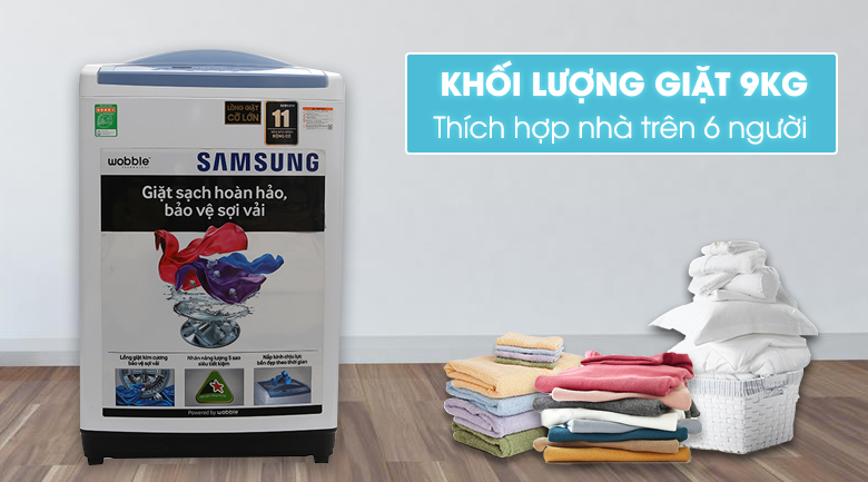 Máy giặt Samsung 9 kg WA90M5120SW/SV Máy giặt Samsung 9 kg WA90M5120SW/SV