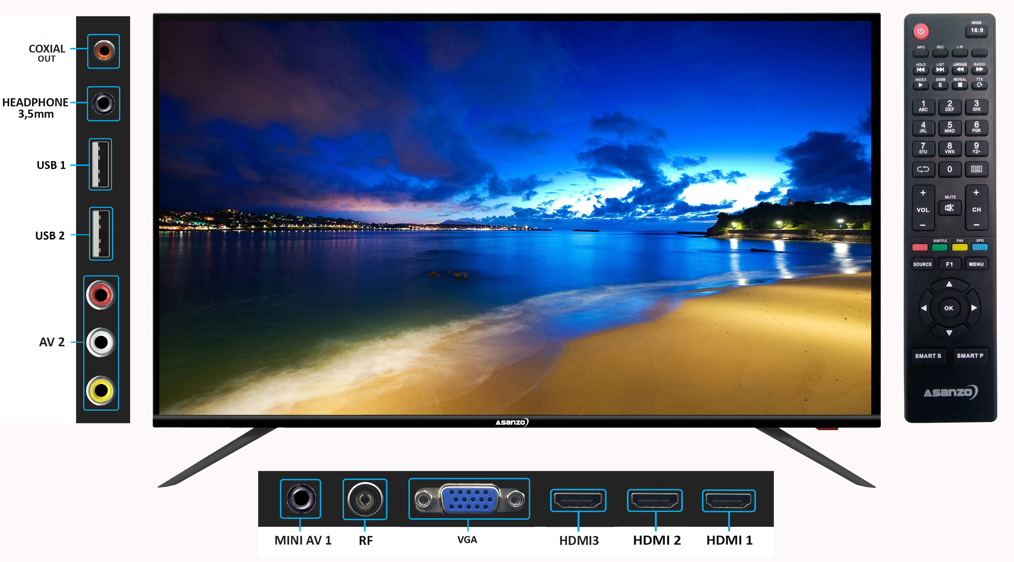 Tivi Led Asanzo 43AT500 43 inch Tivi Led Asanzo 43AT500 43 inch