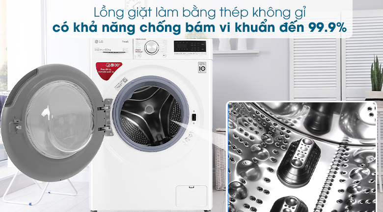 Máy giặt LG Inverter 8.5 kg FV1408S4W Máy giặt LG Inverter 8.5 kg FV1408S4W