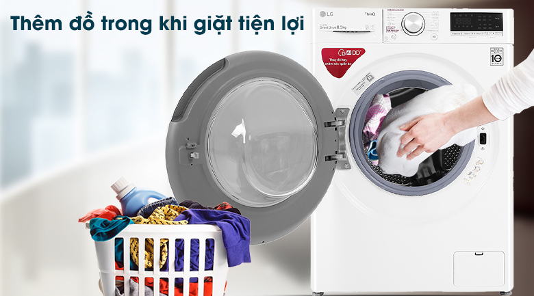 Máy giặt LG Inverter 8.5 kg FV1408S4W Máy giặt LG Inverter 8.5 kg FV1408S4W