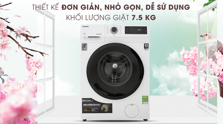 Máy giặt Toshiba Inverter 7.5 Kg TW-BH85S2V WK Máy giặt Toshiba Inverter 7.5 Kg TW-BH85S2V WK