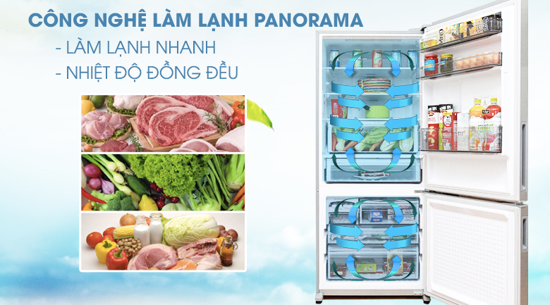 Tủ lạnh Panasonic Inverter 363 lít NR-BX418GKVN Tủ lạnh Panasonic Inverter 363 lít NR-BX418GKVN