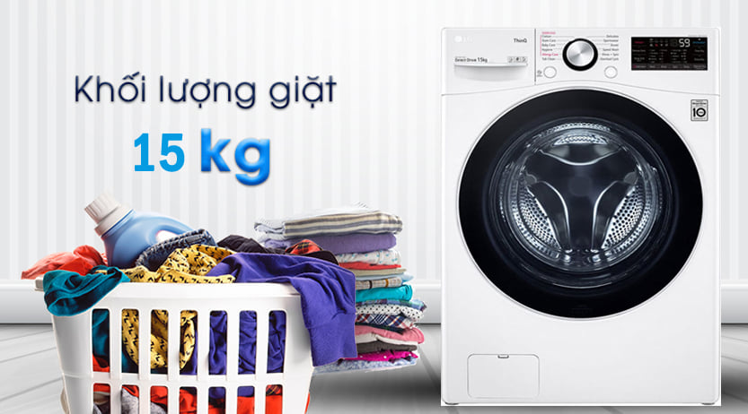 Máy giặt LG AI DD 15 Kg F2515STGW