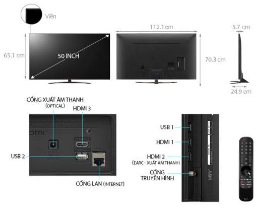 Smart Tivi Lg 4k 50 Inch 50up8100 Ptb 6