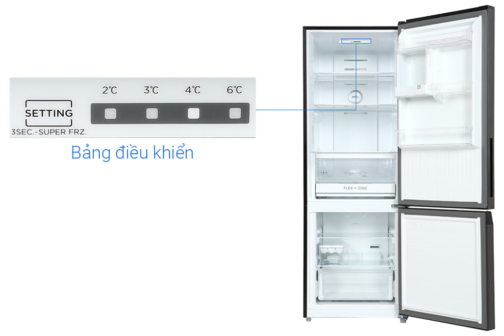 Tủ lạnh Toshiba GR-RB410WE-PMV(06)-MG 325 lít Inverter Tủ lạnh Toshiba GR-RB410WE-PMV(06)-MG 325 lít Inverter