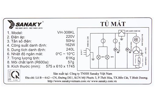 Tu Mat Sanaky 240 Lit Tmvh308kl 10 Org