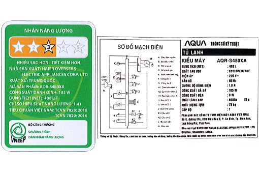 Aqua Inverter 480 Lit Aqr S480xa Bl4 3