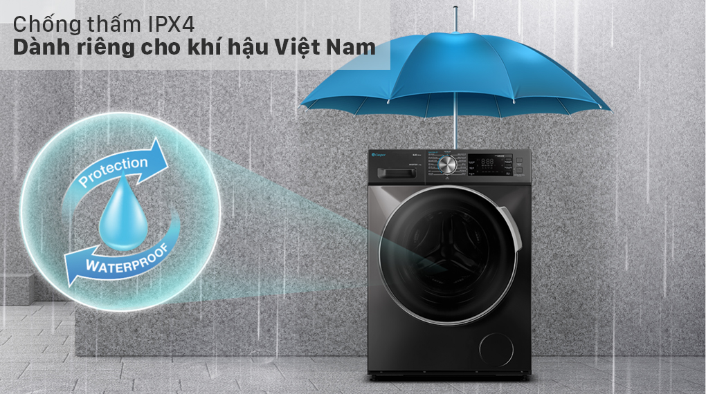 Máy giặt Casper Inverter 8.5 kg WF-85I140BGB Máy giặt Casper Inverter 8.5 kg WF-85I140BGB