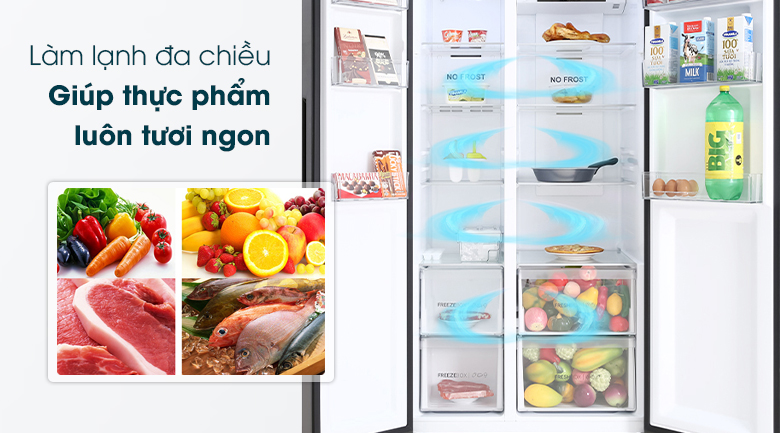 Tủ lạnh Aqua Inverter 541 lít AQR-S541XA(BL) Tủ lạnh Aqua Inverter 541 lít AQR-S541XA(BL)