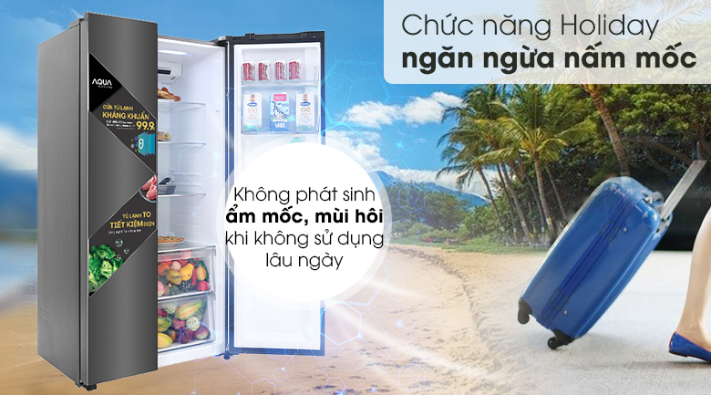 Tủ lạnh Aqua Inverter 541 lít AQR-S541XA(BL) Tủ lạnh Aqua Inverter 541 lít AQR-S541XA(BL)