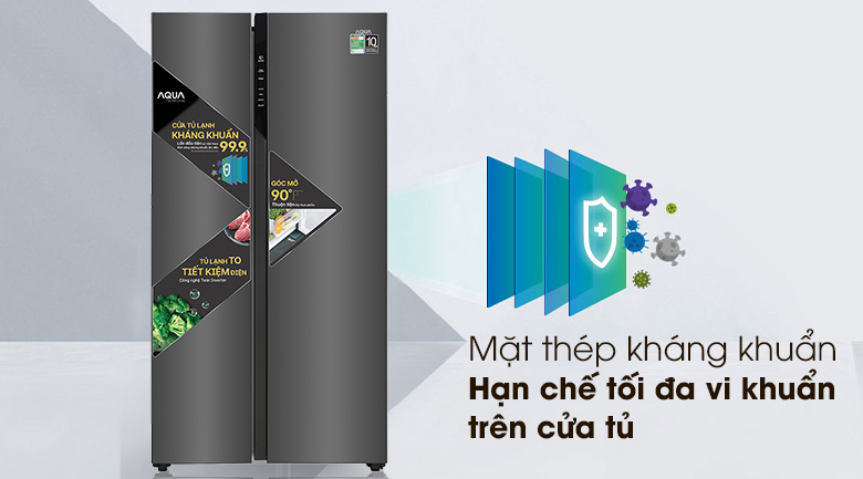 Tủ lạnh Aqua Inverter 541 lít AQR-S541XA(BL) Tủ lạnh Aqua Inverter 541 lít AQR-S541XA(BL)