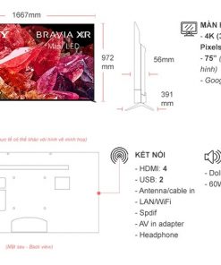 10052308 Google Tivi Sony 4k 75 Inch Xr 75x95k Tskt