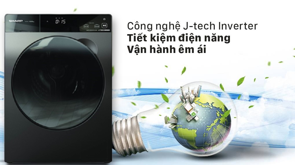 Máy giặt Sharp Inverter 9.5 Kg ES-FK954SV-G Máy giặt Sharp Inverter 9.5 Kg ES-FK954SV-G