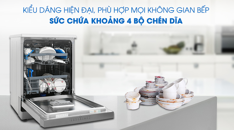 Máy rửa chén độc lập Có Sấy Candy CDPN 4D620PX Máy rửa chén độc lập Có Sấy Candy CDPN 4D620PX