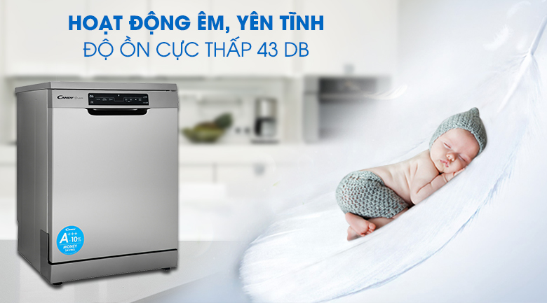 Máy rửa chén độc lập Có Sấy Candy CDPN 4D620PX Máy rửa chén độc lập Có Sấy Candy CDPN 4D620PX