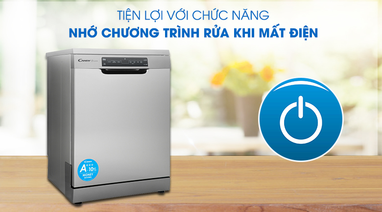 Máy rửa chén độc lập Có Sấy Candy CDPN 4D620PX Máy rửa chén độc lập Có Sấy Candy CDPN 4D620PX