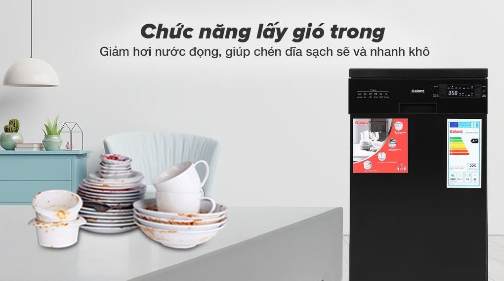 Máy rửa chén độc lập Galanz W45A3A401S-0E1(B) Máy rửa chén độc lập Galanz W45A3A401S-0E1(B)