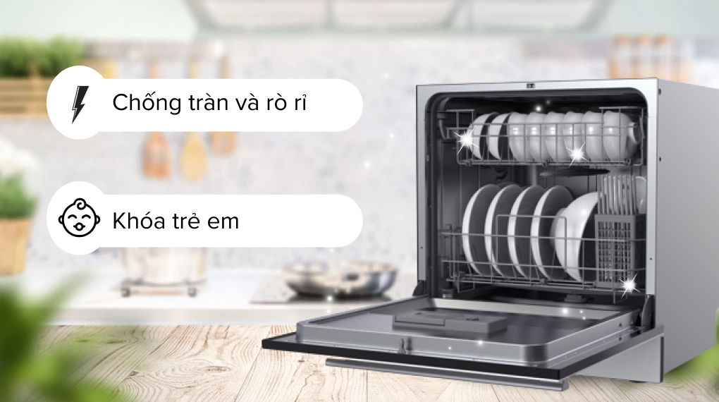 Máy rửa chén mini Galanz W8A2Q1-0E1(W) Máy rửa chén mini Galanz W8A2Q1-0E1(W)