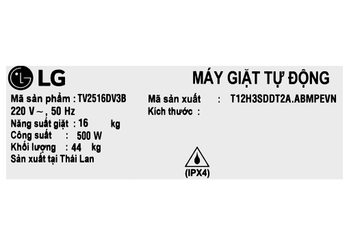 May Giat Lg Inverter 16 Kg Tv2516dv3b Den 10