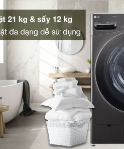 Máy giặt sấy LG Inverter 21 kg F2721HVRB