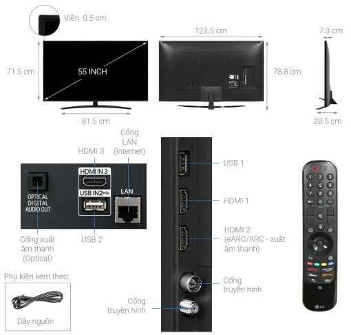 Smart Nanocell Lg 4k 55 Inch 55nano76sqa Note