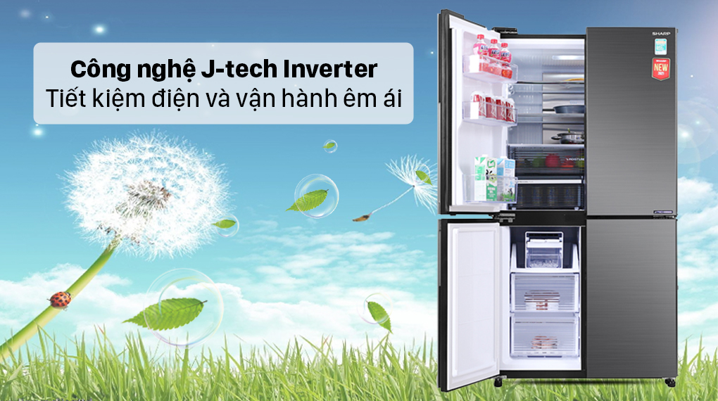 Tủ lạnh Sharp Inverter 525 lít SJ-FX600V-SL Tủ lạnh Sharp Inverter 525 lít SJ-FX600V-SL