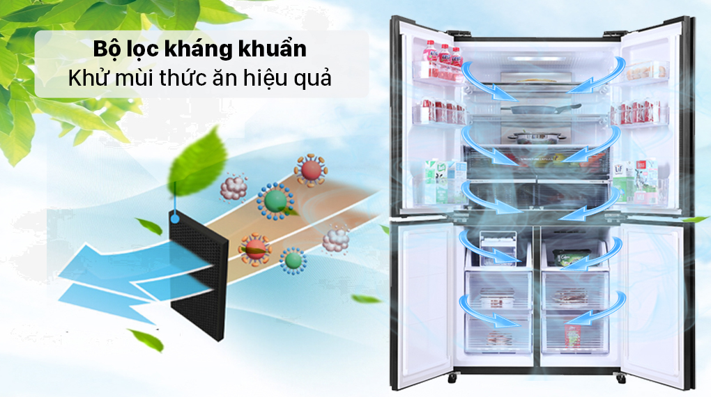 Tủ lạnh Sharp Inverter 525 lít SJ-FX600V-SL Tủ lạnh Sharp Inverter 525 lít SJ-FX600V-SL