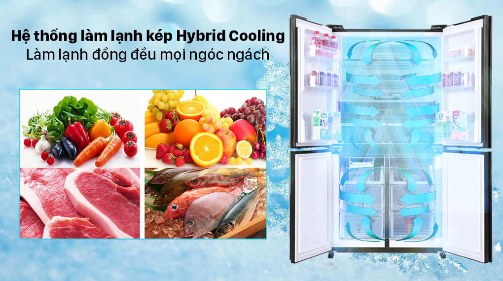Tủ lạnh Sharp Inverter 525 lít SJ-FX600V-SL Tủ lạnh Sharp Inverter 525 lít SJ-FX600V-SL