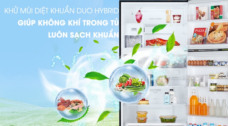 Công nghệ khử mùi kháng khuẩn Duo Hybrid trên tủ lạnh Toshiba là gì?