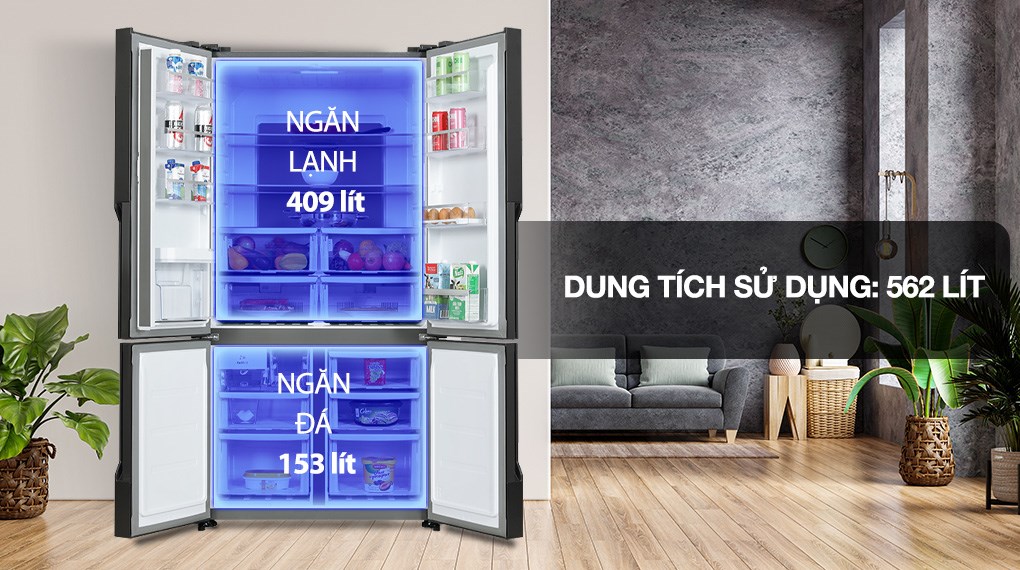 Tủ Lạnh Electrolux Inverter 562 lít Multi Door EQE5660A-B Tủ Lạnh Electrolux Inverter 562 lít Multi Door EQE5660A-B
